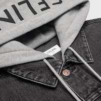 Charcoal Wash洗水牛仔布Trucker外套 - 炭灰色水洗 -  - 2 | CELINE