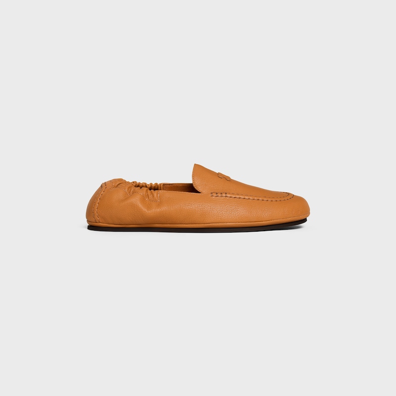 ADAM LOAFER WITH TRIOMPHE IN GOATSKIN - SAHARA -  - 1 | CELINE