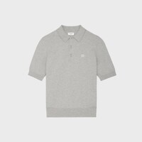 Triomphe精細棉質Polo衫 - 淺灰色 -  - 1 | CELINE
