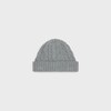 cable-knit triomphe beanie in cashmere - GREY -  - 2 | CELINE