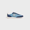 CELINE RACER - LOW TOP SNEAKER WITH TRIOMPHE IN NYLON, SUEDE CALFSKIN AND CALFSKIN - DENIM BLUE/NAVY -  - 1 | CELINE
