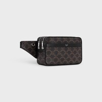 BELT BAG in Triomphe Canvas and calfskin - BLACK - CROSS-BODY BAGS - 2 | CELINE