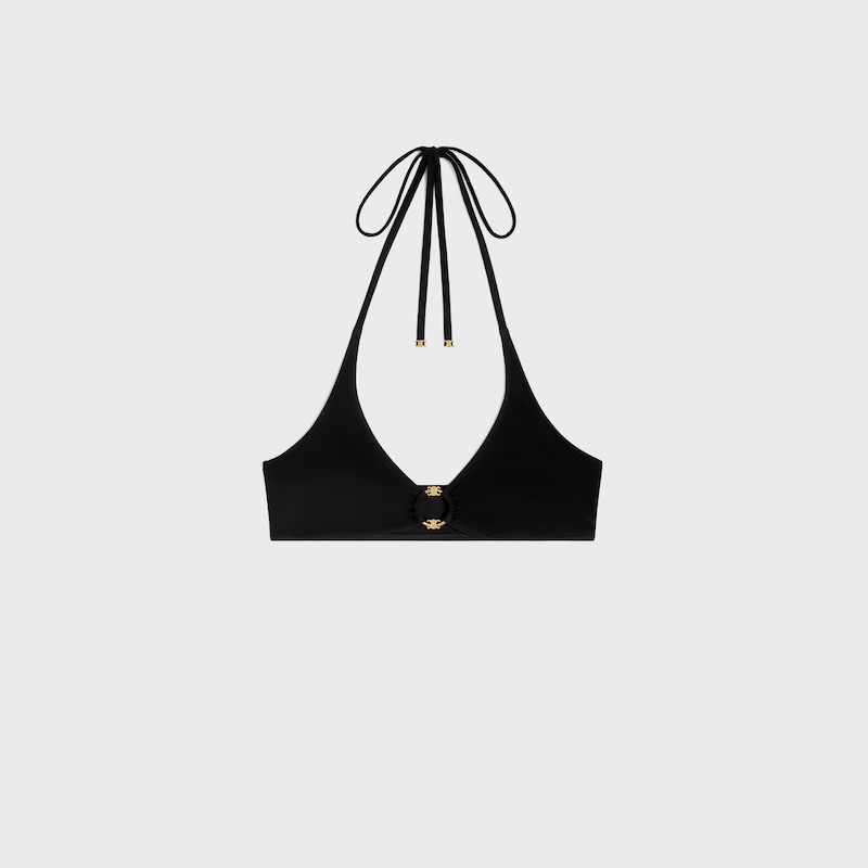 트리옹프 트라이앵글 탑 - 매트 저지 - 블랙 -  - 1 | CELINE