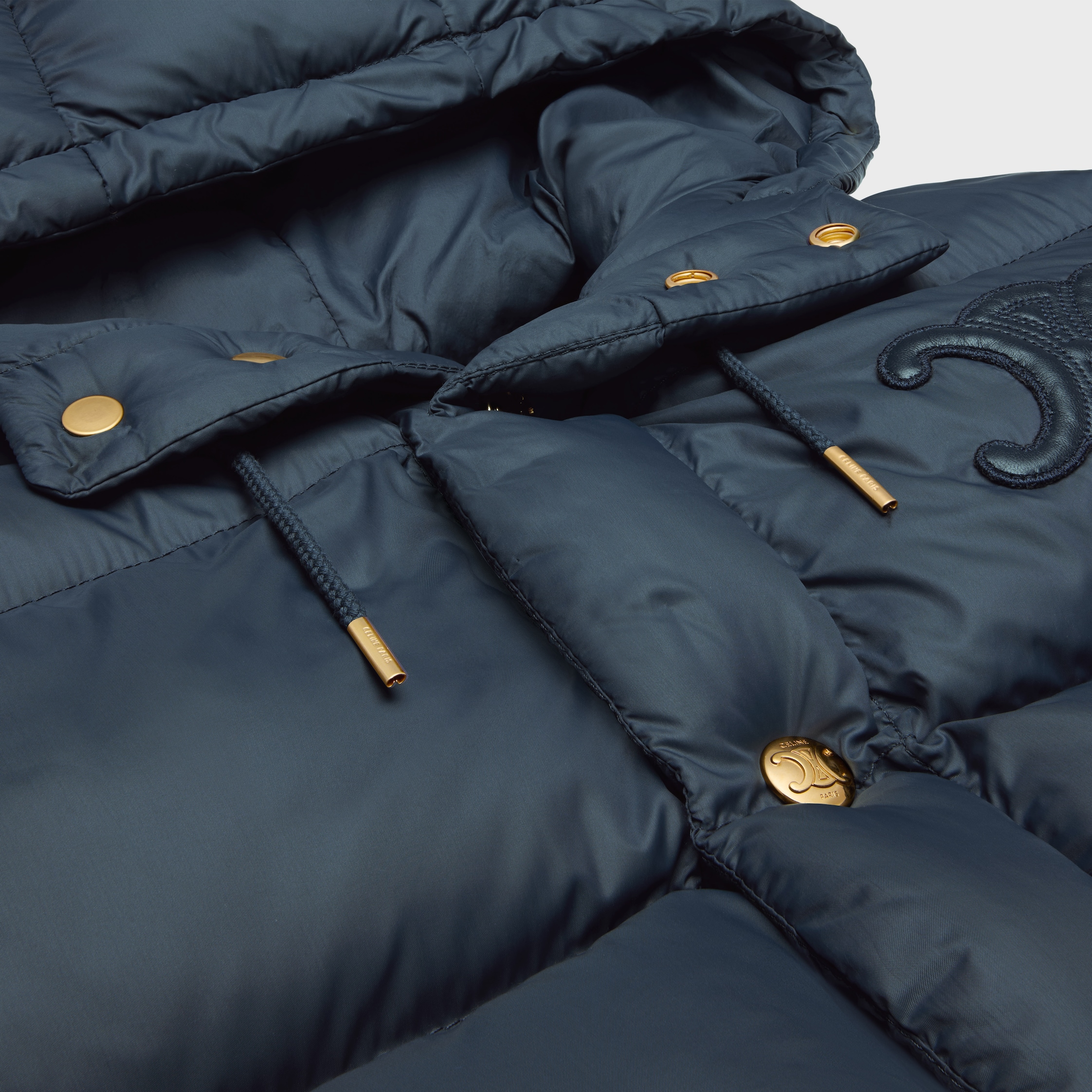 ◆CELINE◆ OVERSIZED SLEEVELESS DOWN JACKET ダウンベスト OVERSIZED SLEEVELESS DOWN JACKET IN LIGHTWEIGHT NYLON - NAVY