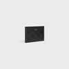 MEDIUM CARD HOLDER IN Calfskin with triomphe embossed - BLACK - COIN AND CARD HOLDERS - 2 | CELINE