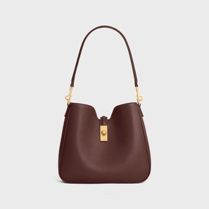 SMALL CAMILLE 16 SOFT BAG IN SMOOTH CALFSKIN - CHESTNUT - CAMILLE - 1 | CELINE
