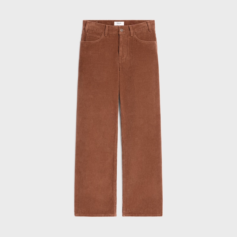 VAQUEROS JOLENE DE PANA - LAVADO A LA PIEDRA TEJA CLARO -  - 1 | CELINE