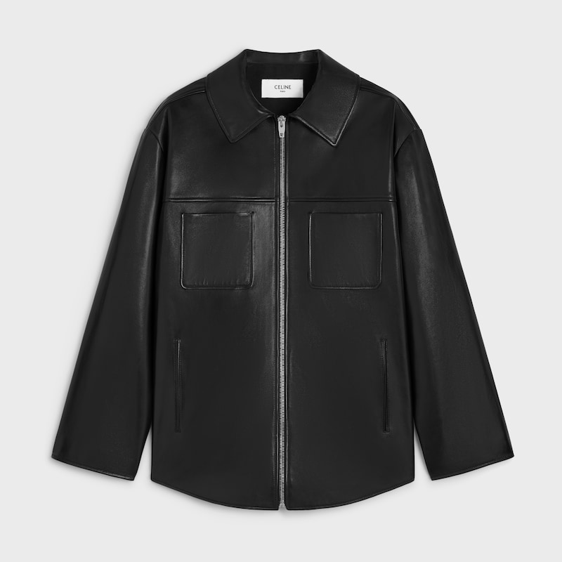 overshirt IN lambskin - BLACK -  - 1 | CELINE