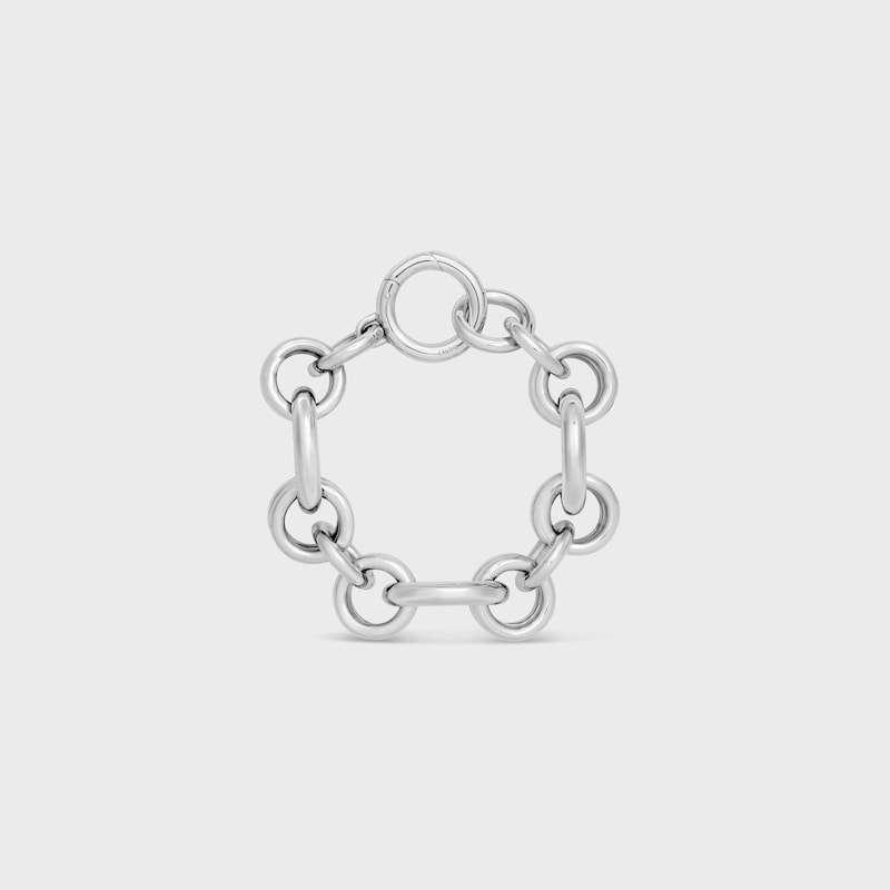 Bracelet Chunky Heritage Celine Charms en Laiton Rhodi&eacute; - ARGENT -  - 1 | CELINE