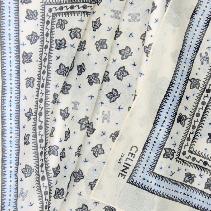 bandana IN cotton - VANILLA/GREY/BLACK -  - 1 | CELINE