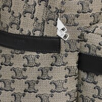 Medium Backpack in TRIOMPHE CANVAS AND CALFSKIN - BEIGE - FALL 24 - 1 | CELINE
