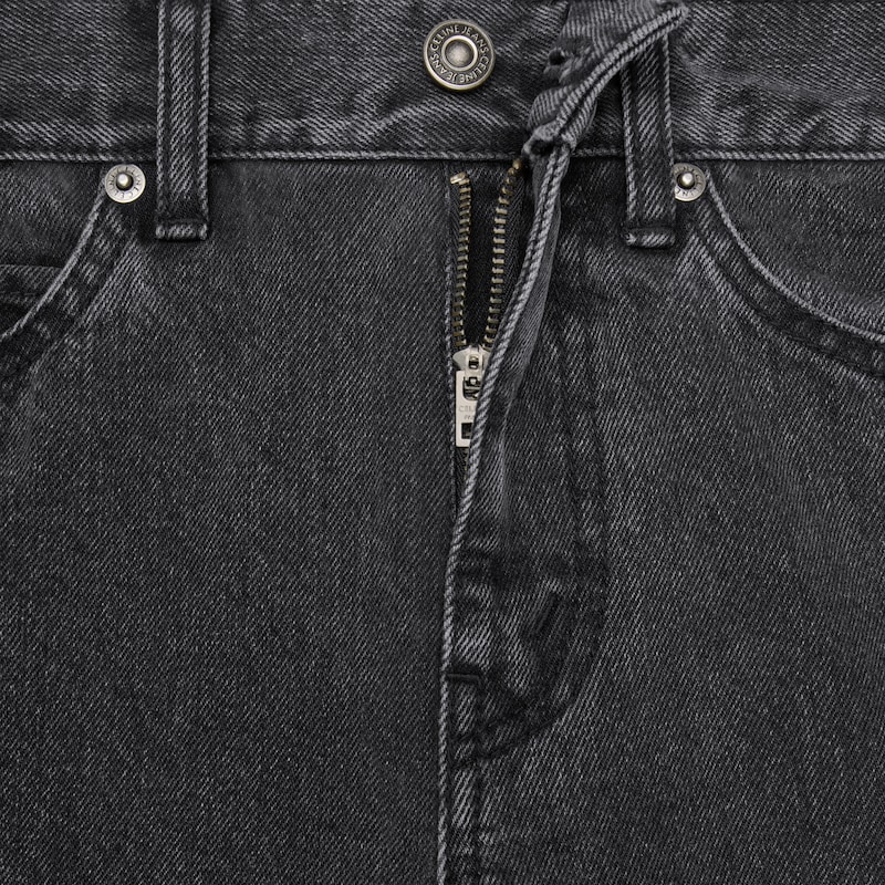 ยีนส์ jolene คอตตอนเดนิม - สีชาร์โคล + ประทับจมสีทอง -  - 1 | CELINE