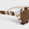 Triomphe Mini 01 sunglasses in Acetate - ZEBRA -  - 1 | CELINE