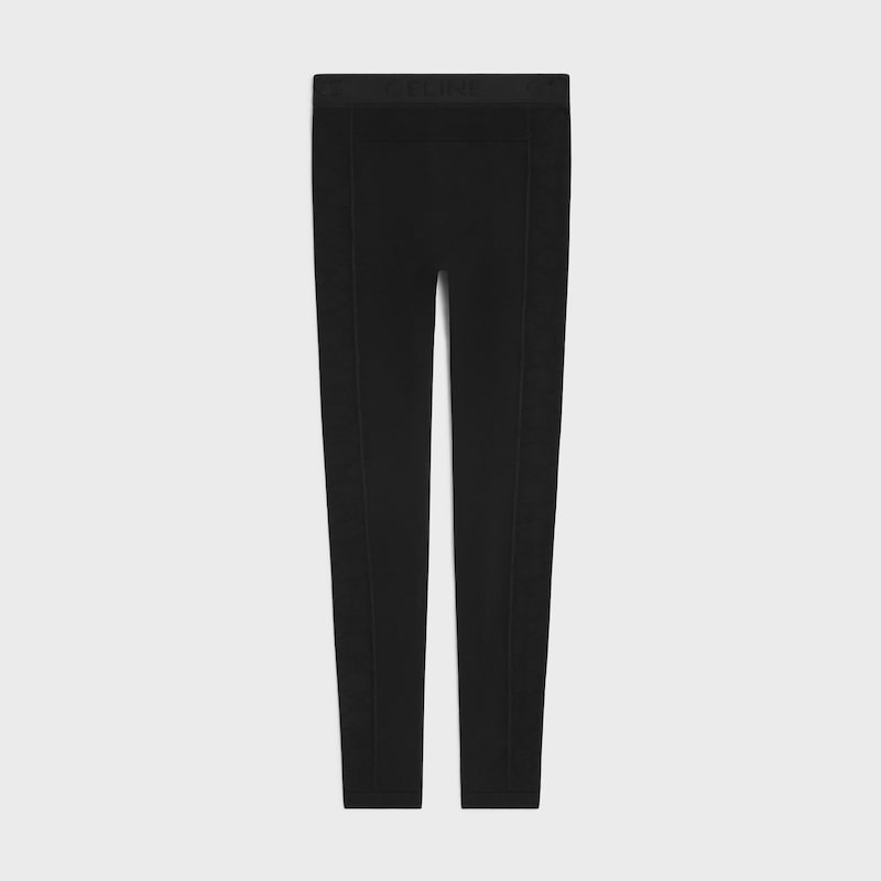LEGGING TRIOMPHE DE VISCOSA - NEGRO -  - 1 | CELINE
