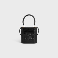lock bag cuir triomphe in Lizard - BLACK - CUIR TRIOMPHE - 1 | CELINE