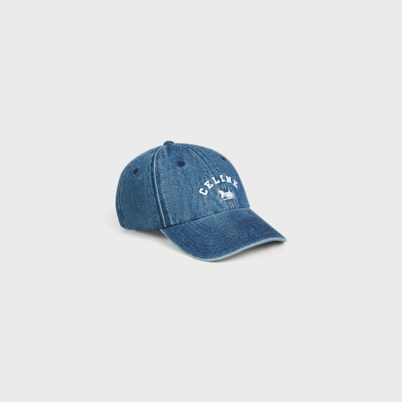 celine richelieu cap IN COTTON DENIM - VIVIENNE GLASS -  - 1 | CELINE