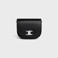 MEDIUM BESACE TRIOMPHE IN SUPPLE NATURAL CALFSKIN - BLACK - NEW - 1 | CELINE