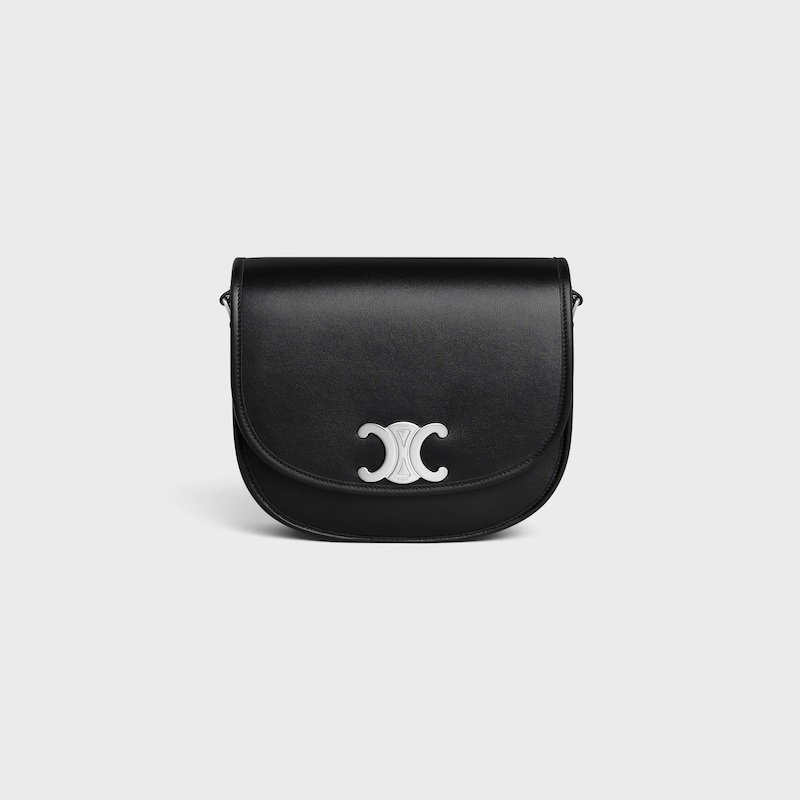 MEDIUM BESACE TRIOMPHE IN SUPPLE NATURAL CALFSKIN - BLACK - ESSENTIAL GIFTS - 1 | CELINE