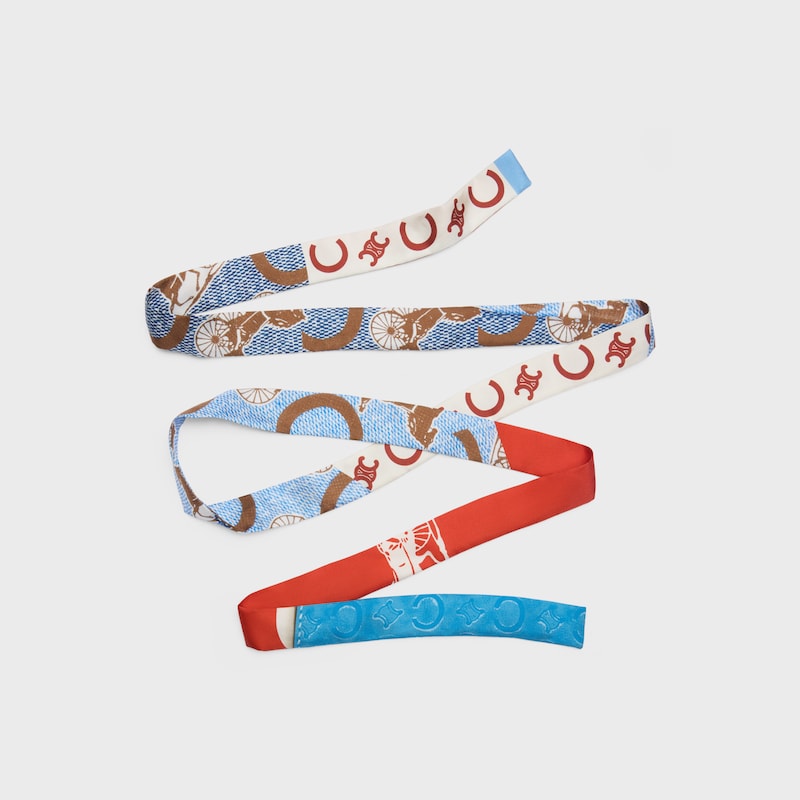 ribbon IN SILK TWILL - WHITE/RED/BLUE -  - 1 | CELINE