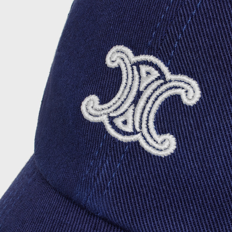 vivienne cap IN cotton twill - NAVY / WHITE -  - 1 | CELINE