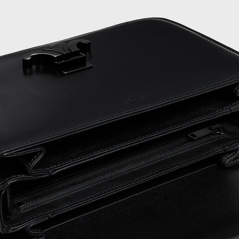 CLASSIQUE TRIOMPHE BAG IN Shiny Calfskin - BLACK - TRIOMPHE - 1 | CELINE