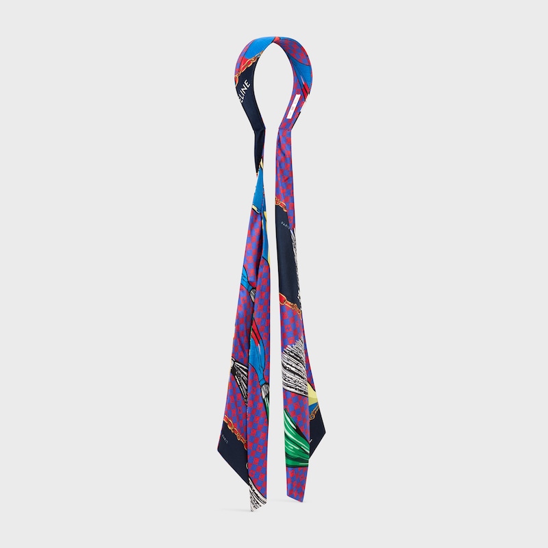 CELINE FOULARD HEADBAND IN SILK - MULTICOLOR - HAIR ACCESSORIES - 1 | CELINE