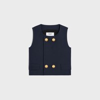 top in double faced wool tricotine - INK -  - 1 | CELINE