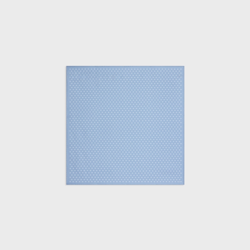 bandana in mini triomphe silk twill - LIGHT BLUE -  - 1 | CELINE