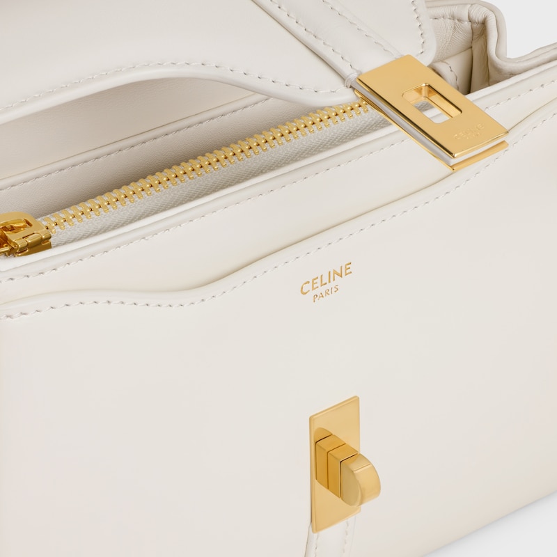 SAC 16 MINI MODÈLE veau satiné - BLANC COTON - AUTRES LIGNES - 1 | CELINE