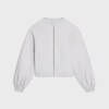 CHAQUETA TEDDY DE FELPA DE ALGODÓN - GRIS PÁLIDO/BLANCO CRUDO -  - 1 | CELINE