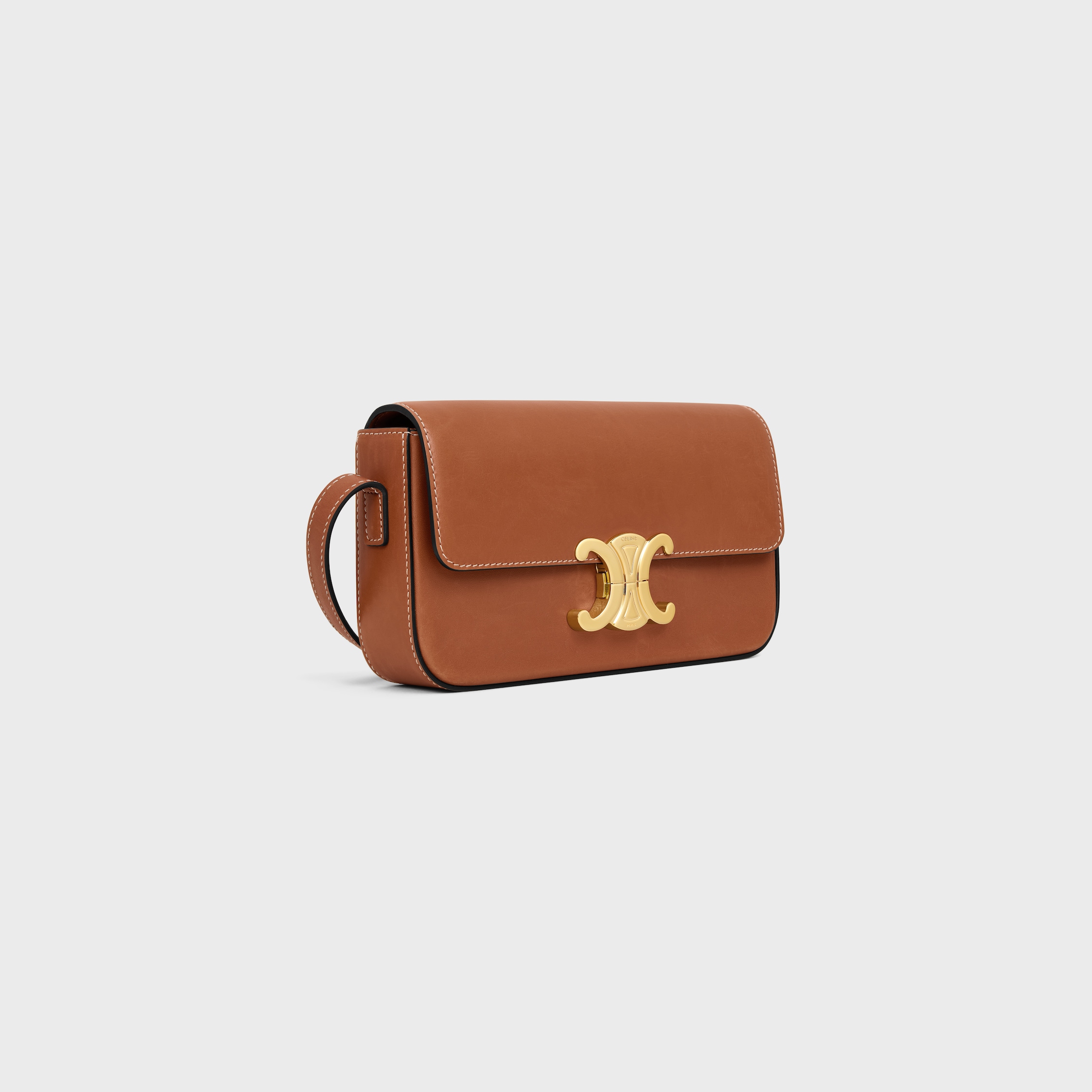 24SS【CELINE】ショルダーバッグ クロード ナチュラルカーフ ショルダーバッグ クロード / ナチュラルカーフスキン - タン