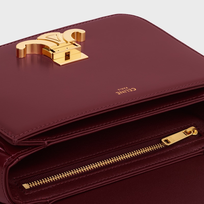 TEEN TRIOMPHE BAG IN shiny calfskin - LIGHT BURGUNDY - GIFTS FOR HER - 1 | CELINE