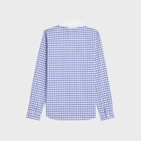 shirt IN vichy cotton - BLANC/BLEU -  - 2 | CELINE
