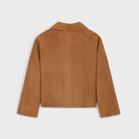 jacket in suede - CARAMEL -  - 2 | CELINE