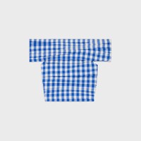 top IN checked cotton - BLEU/BLANC -  - 1 | CELINE