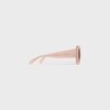 Square S321 sunglasses in Acetate - MILKY PEACH -  - 4 | CELINE
