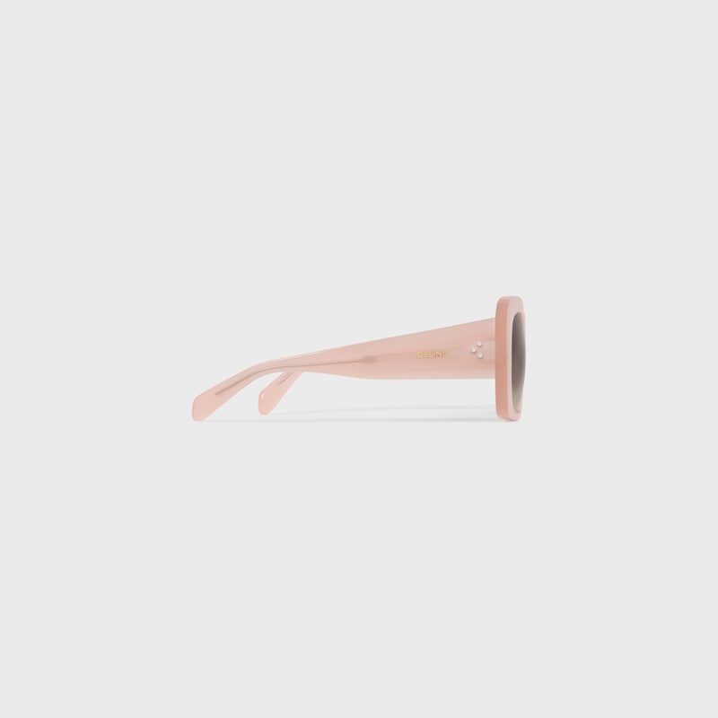 Square S321 sunglasses in Acetate - MILKY PEACH -  - 1 | CELINE