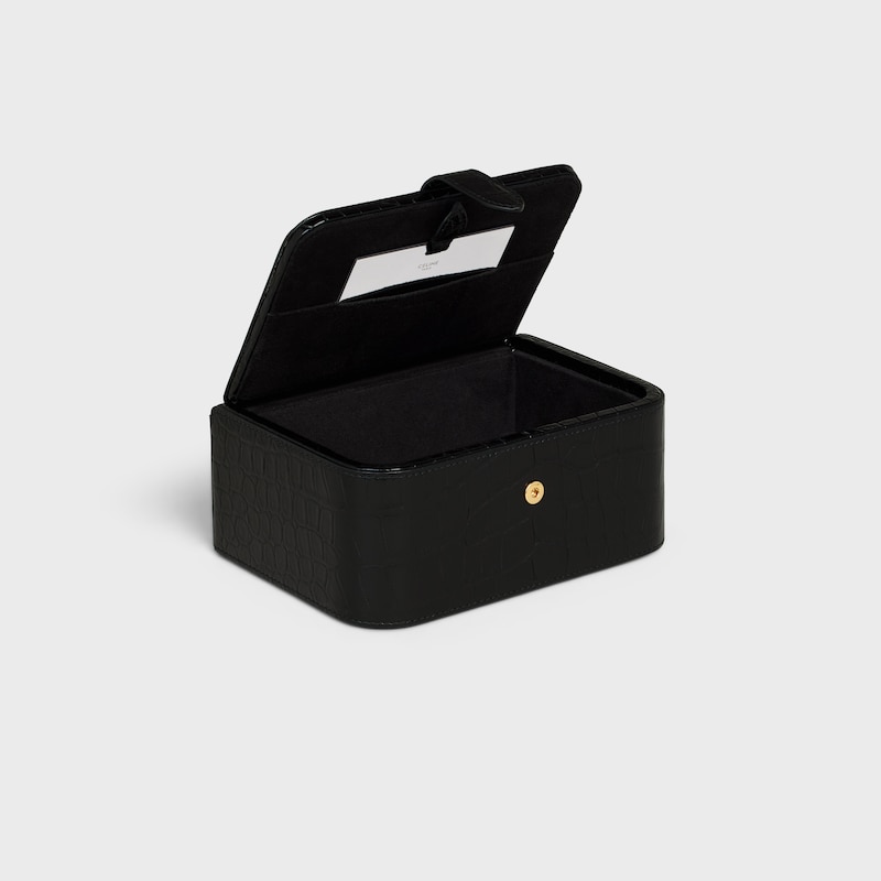 large jewels case in crocodile - BLACK - TRAVEL - 1 | CELINE