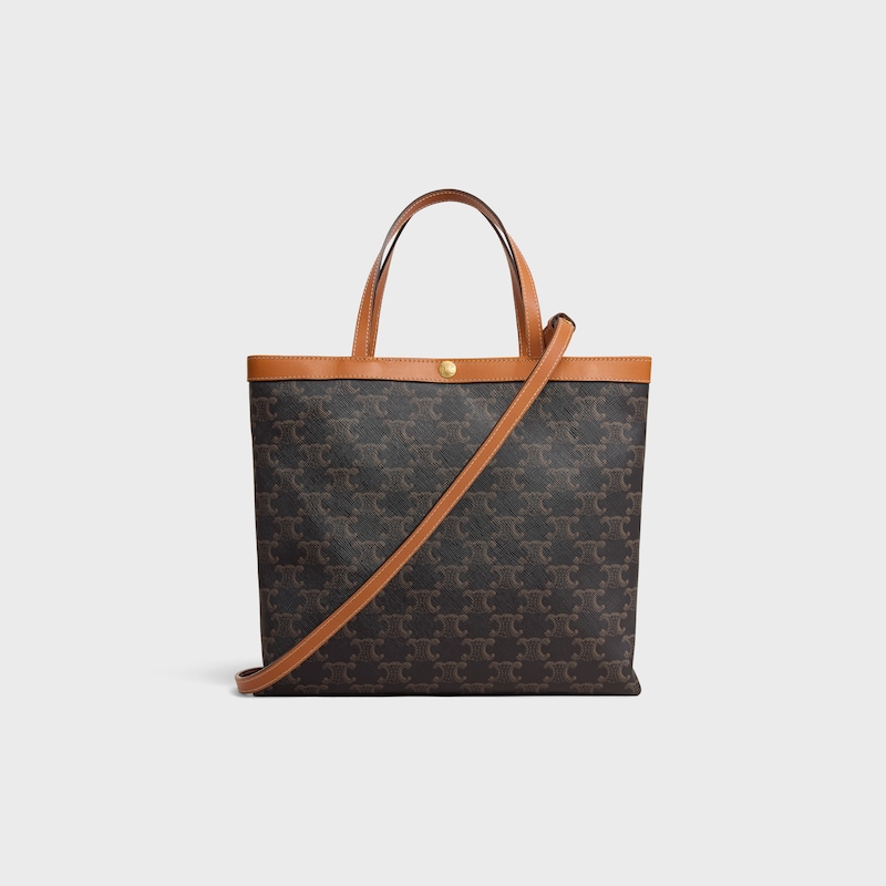 small square cabas IN TRIOMPHE CANVAS - HONEY - TRIOMPHE CANVAS - 1 | CELINE