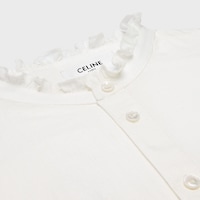 embroidered shirt IN linen cotton cloth - IVORY -  - 2 | CELINE