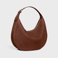 LARGE CELINE LULU IN GRAINED NUBUCK CALFSKIN - CHESTNUT - MORE LINES - 2 | CELINE