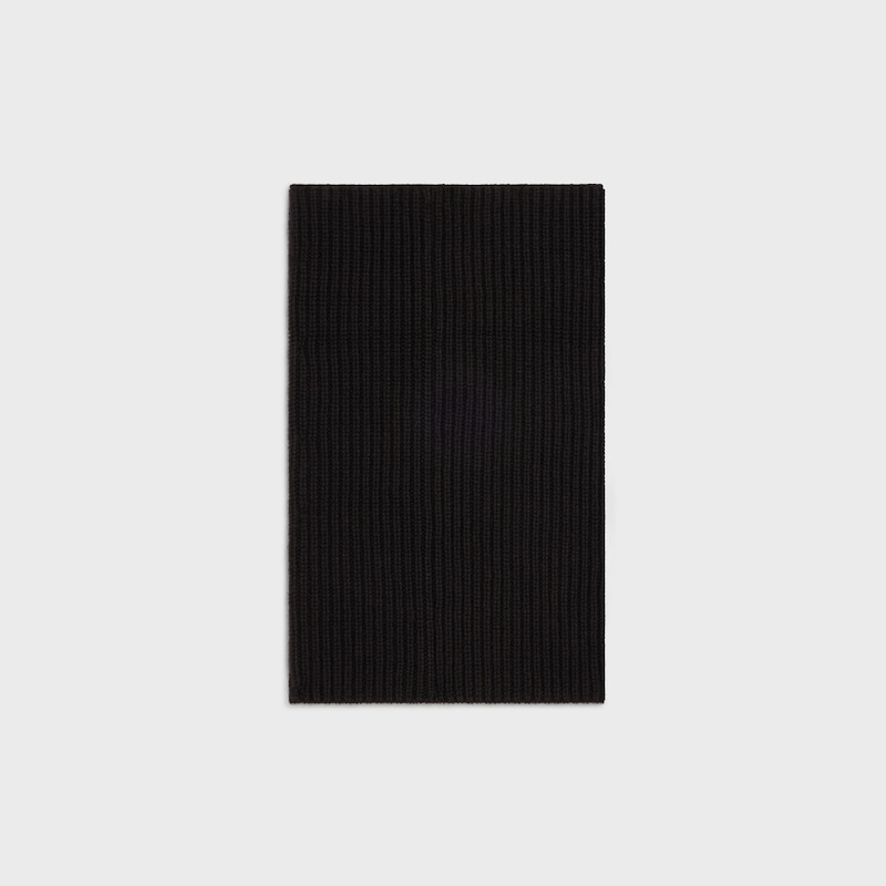 neckwarmer IN SEAMLESS CASHMERE - BLACK -  - 1 | CELINE