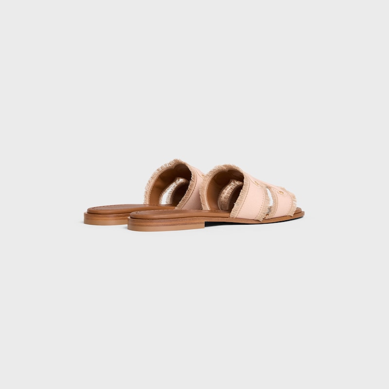 MARINA MULE IN CANVAS - POWDER PINK -  - 1 | CELINE