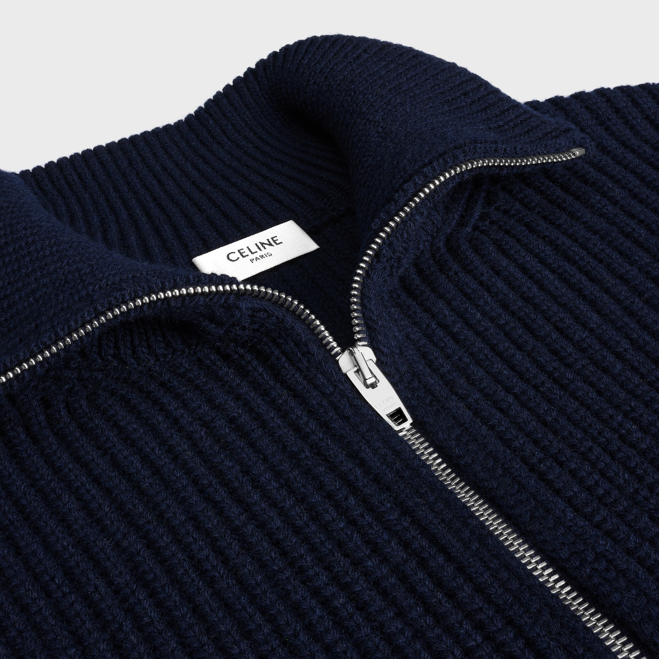 【日本入手困難】TRUCKER SWEATER IN RIBBED WOOL TRIOMPHE TRUCKER SWEATER IN RIBBED WOOL - | CELINE