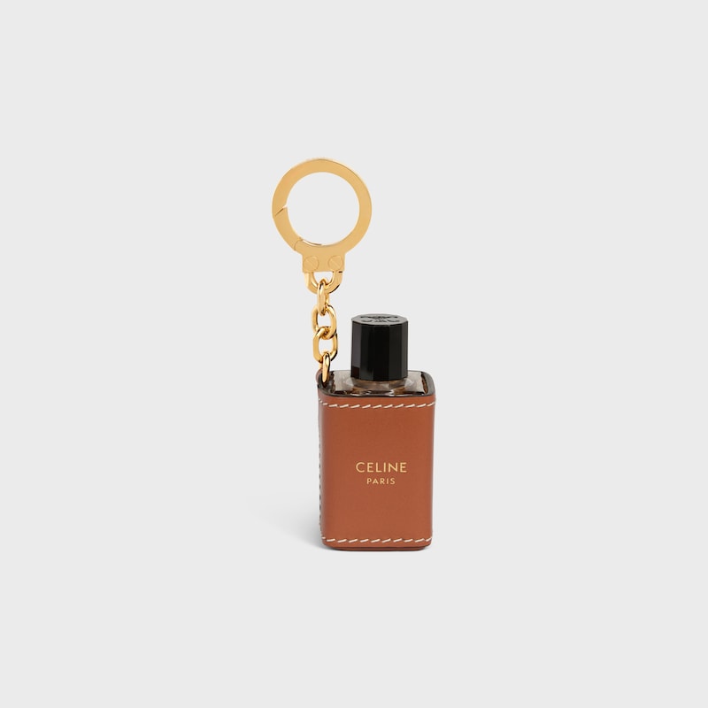Miniature Perfume Holder Charm in Calfskin - TAN - CELINE HAUTE PARFUMERIE - 1 | CELINE