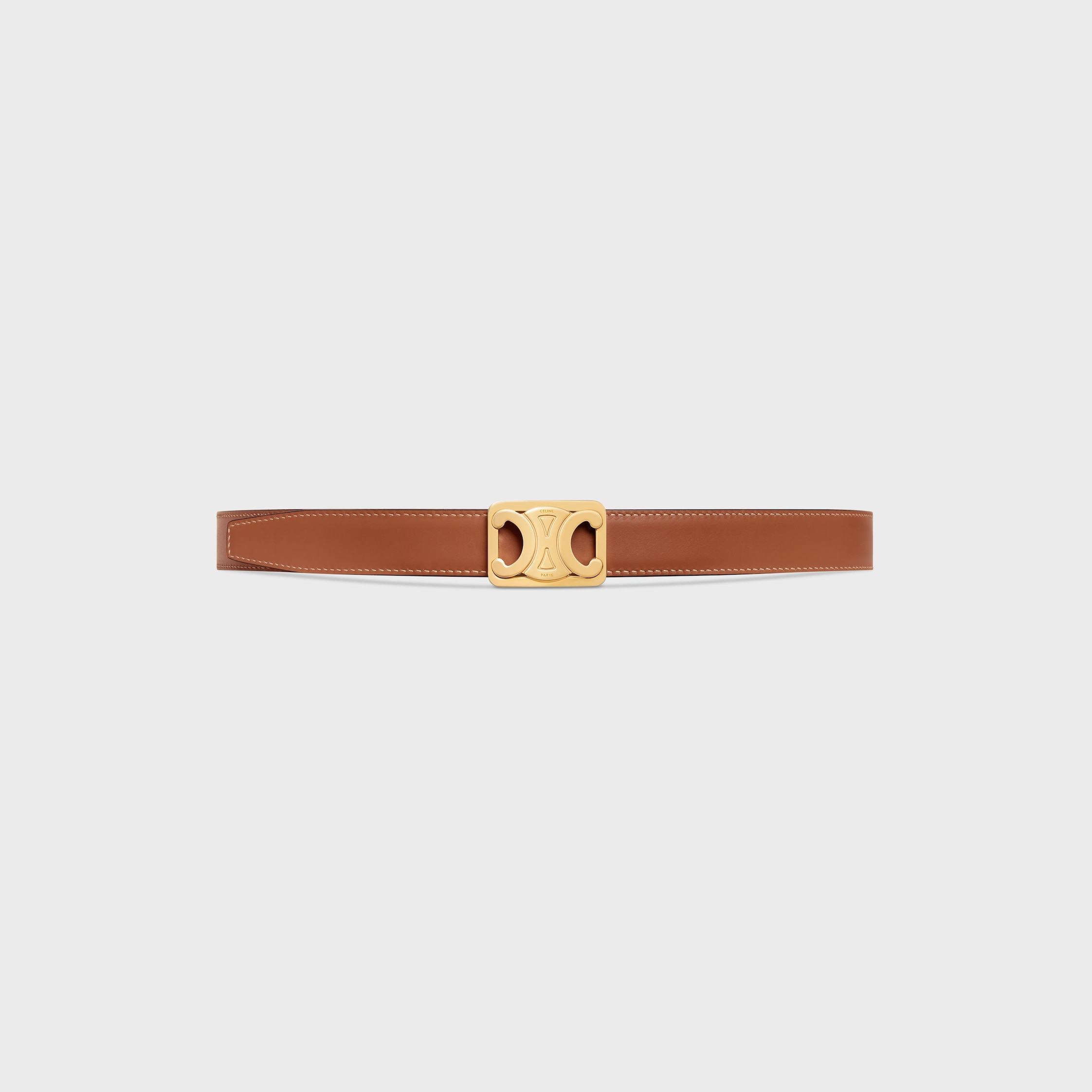 【人気/関税/送料込み】 (W) Celine Medium Reversible Framed T Women's Medium reversible framed Triomphe belt in taurillon