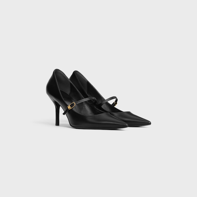 CELINE JUDY ESCARPIN à bride  EN CUIR DE VEAU - Noir -  - 1 | CELINE