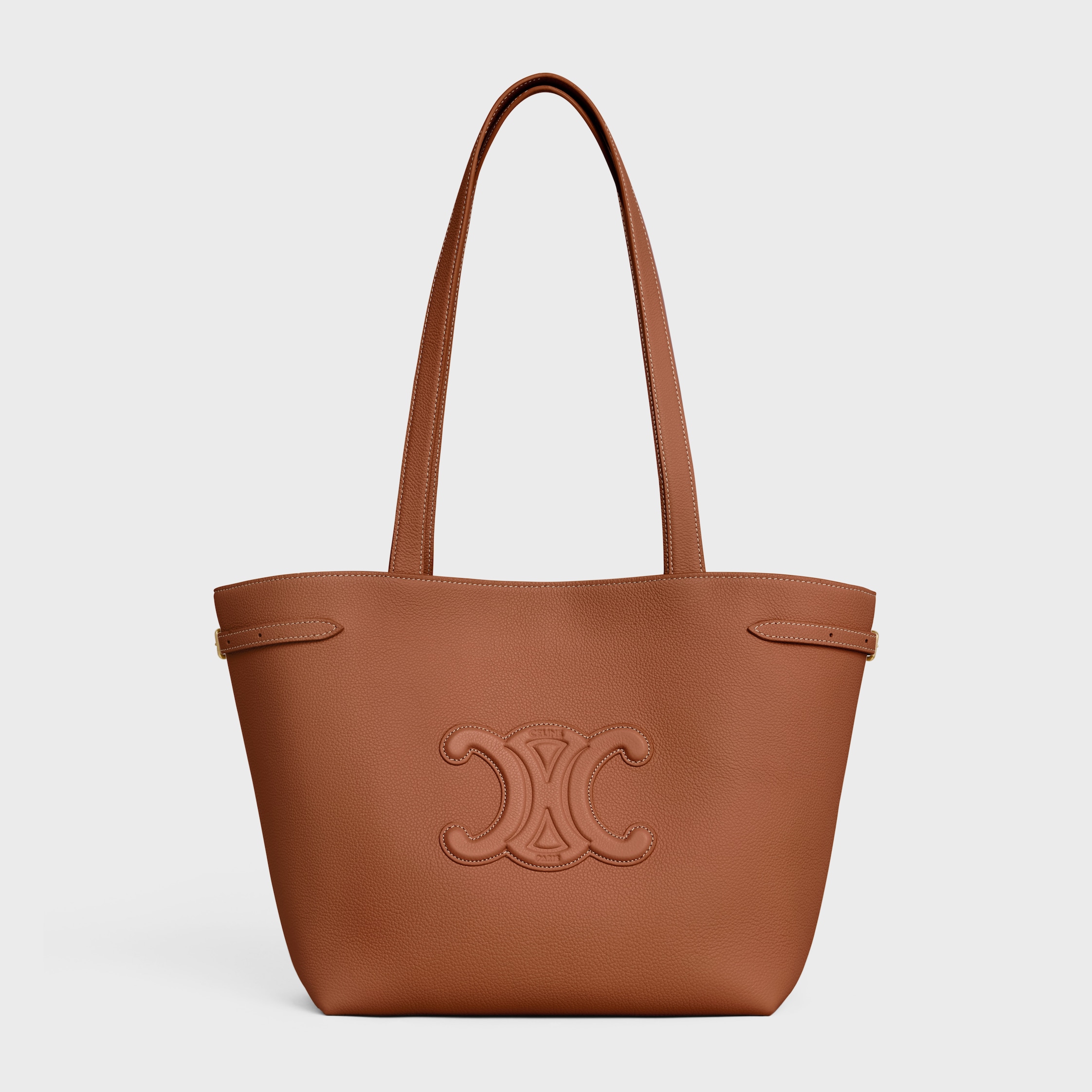 SMALL CABAS ANAÏS CUIR TRIOMPHE in Grained calfskin - TAN