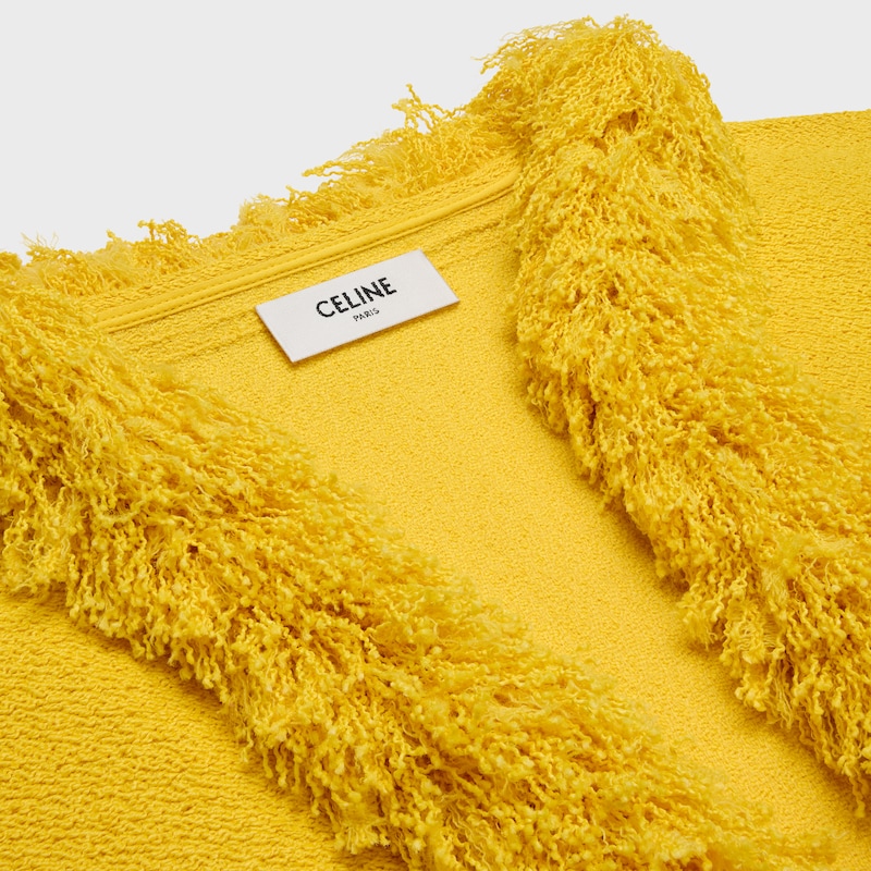 robe natté viscose laine - JAUNE -  - 1 | CELINE