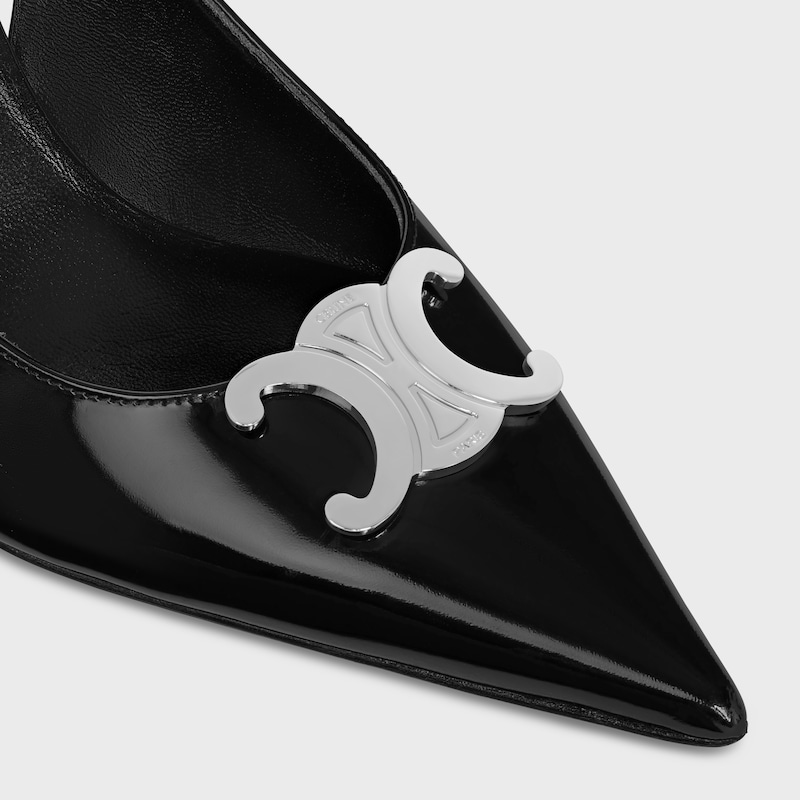CELINE ALMA TRIOMPHE SLINGBACK EN CUIR DE VEAU GLACÉ - Noir -  - 1 | CELINE